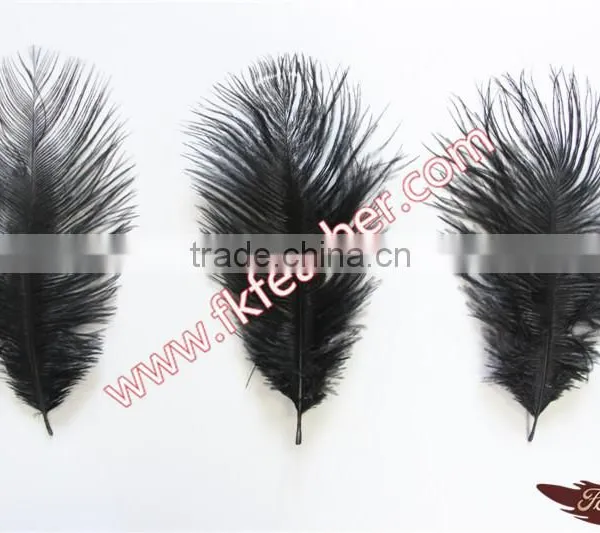 Cheap Craft Feather Black Ostrich Feathers Fabric For Wedding Decorations And Party Rnament photo-5