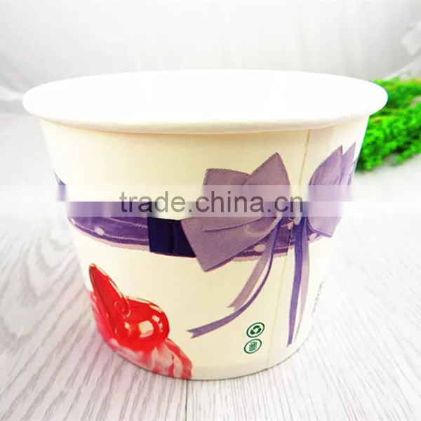 520ml 16oz Custom Printing Disposable Ice Cream Frozen Yogurt Paper Cup Bowl photo-2