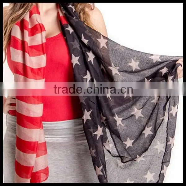 2014 American Flag Print Infinity Scarf Great Accessory for Your Outfit--Black Friday photo-2
