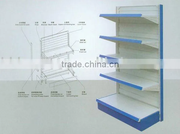 Single Side Bump & Hole Back Board Shelf