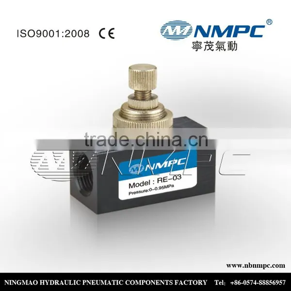 Variable 1/8 Inch Pneumatic Flow Control Valve