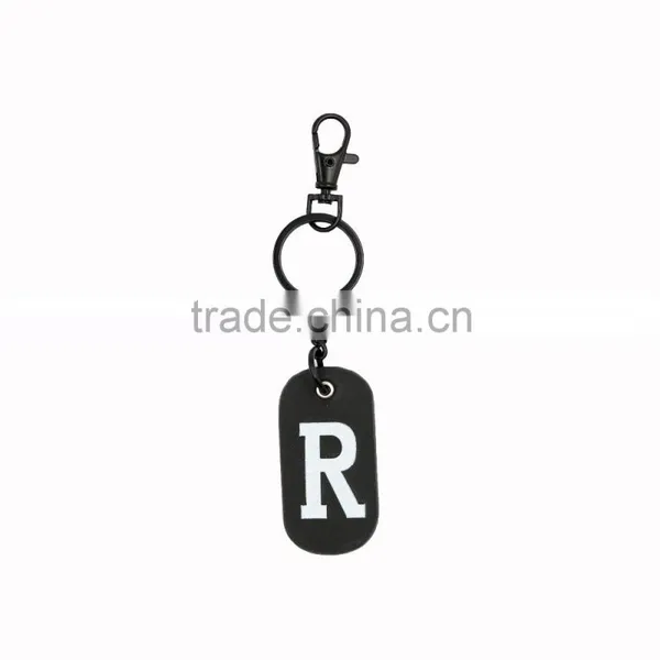 2016 New Gift Word Genuine Leather Key Chain Metal Car Key Chain photo-4