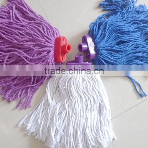 Polyester Mop Head Material and Plastic Pole Material Polyester Cotton End Loop Mop Head photo-4