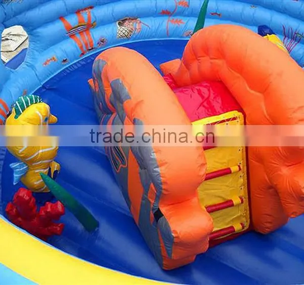 Sea World Bouncing Castle Inflatable for Toddler,fish Inflatable Jumping Castle Big Inflatable Bouncer Castle for Kids photo-4