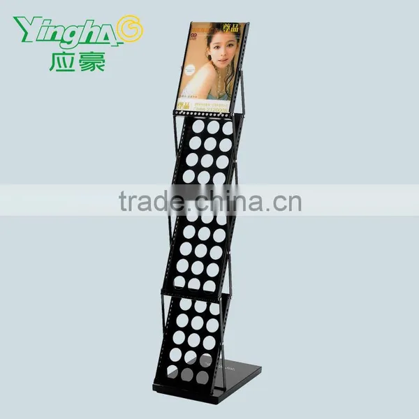 4 Tier Black Color Folding Office Library Bookshelf photo-2