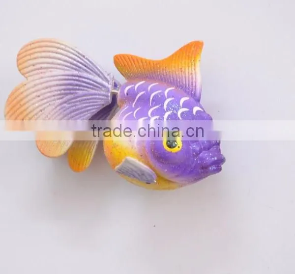 4 Inch Handmade Goldfish Shaped Tourist Souvenir Fridge Magnet photo-3