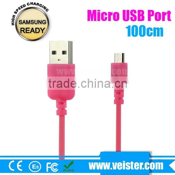 Colorful Flat 1M Micro Usb Data Cable, Micro USB Cable for Samsung Charge photo-2
