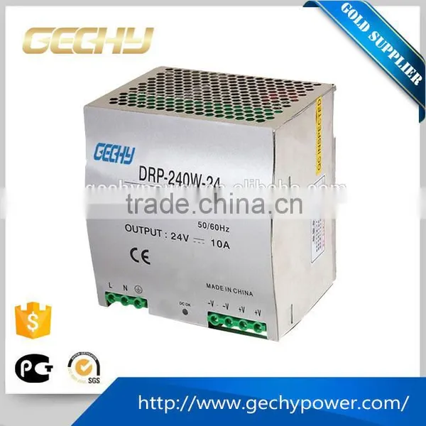 24v 10a AC/DC or DC/DC Guide Type Din Rail Switching Power Supply