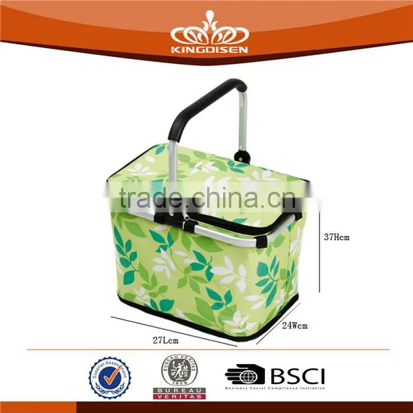 Folding Beach Picnic Basket Cooler Bag photo-3
