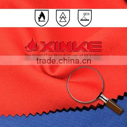 Xinke EN 11612 Cvc Cotton/polyester 65/35 Fireproof Material Fabric photo-2