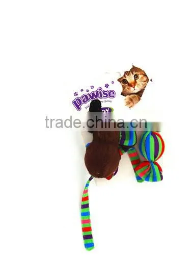 Promotional Best Quality Mouse Shaped Cat Toy Treat Ball With Ring Bell Inside photo-3