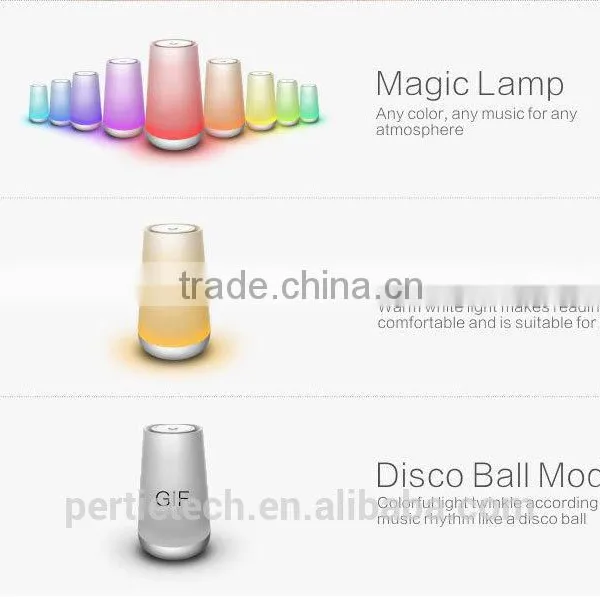 Portable Wireless Bluetooth Speaker Led Lamp With Mobile App Color Changeable RGB Light photo-5