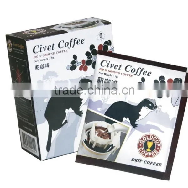 Civet Coffee in Drip Style Single-serving Filters