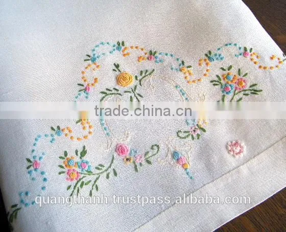 DAISY TEA TOWEL ,embroidery Guest Towel