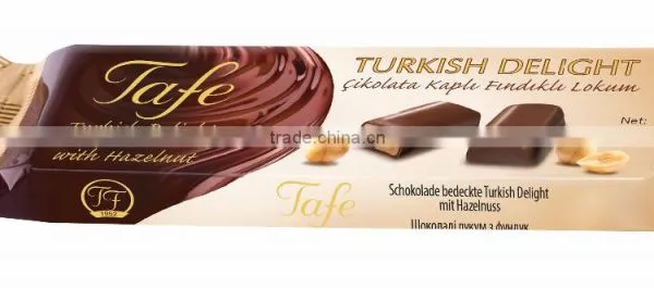 Turkish Delight Chocolate Covered With Hazelnut 55g - 811 Code