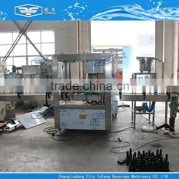 4 Head Plastic Screw Bottle Capper Beverage Machine