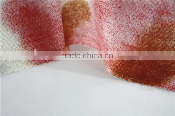 Simple Pattern Printed Wool Scarf With Tassel photo-6