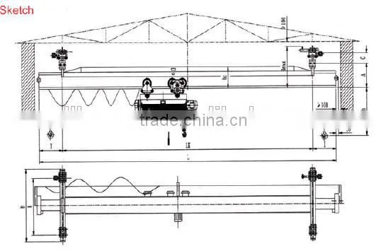 Best Sale LX Model Single Girder Overhead Crane/Bridge Crane 5t for Sale photo-2