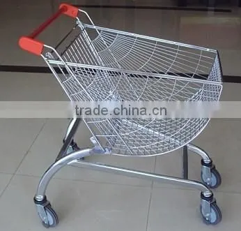 80L Round Basket Shopping Trolley photo-2