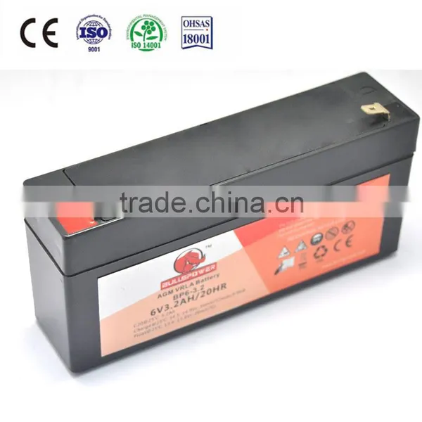 Copper/Lead Alloy 6V 2.8ah 3.3ah Agm Battery China 12v Medical Battery photo-2