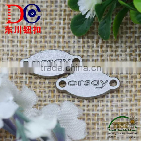 Factory Direct Sale Custom Engraved Logo Metal Plate for Jean Bags and Garment photo-5