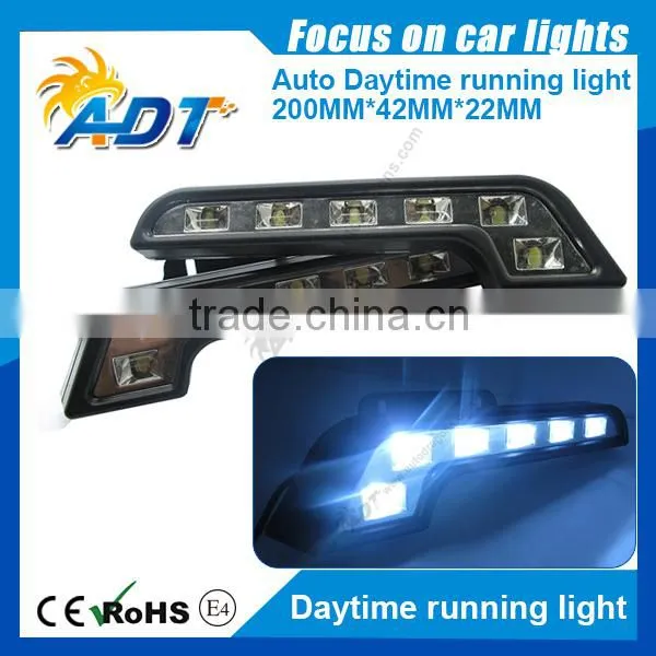 White 2X 6LED L-shape Bright 12V Super Car Driving Lamp Fog DRL Daytime Running Light photo-2