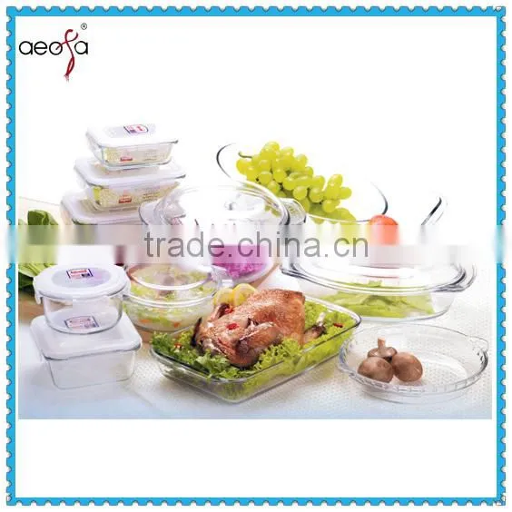 Competitive Price Pyrex Glass Lock Food Container