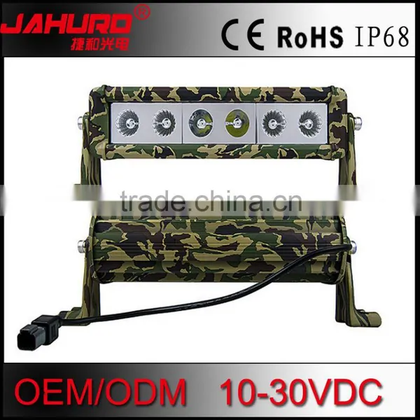 Single Row Series Camouflage Series Curved Adjustable Auto Camouflage Led Light Bar for Car Camo Offroad Led Light Bars