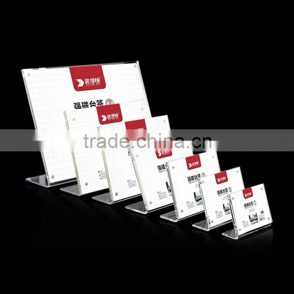 Supplier New Products Countertop Acrylic Reception Card Acrylic Sign Holder photo-3