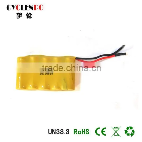 UL,CE Approved !CYCLEENPO NI-CD 2/3AAA 6v Rechargeable Battery 170mah 6V NI-MH Battery ForLED Battery Made in China