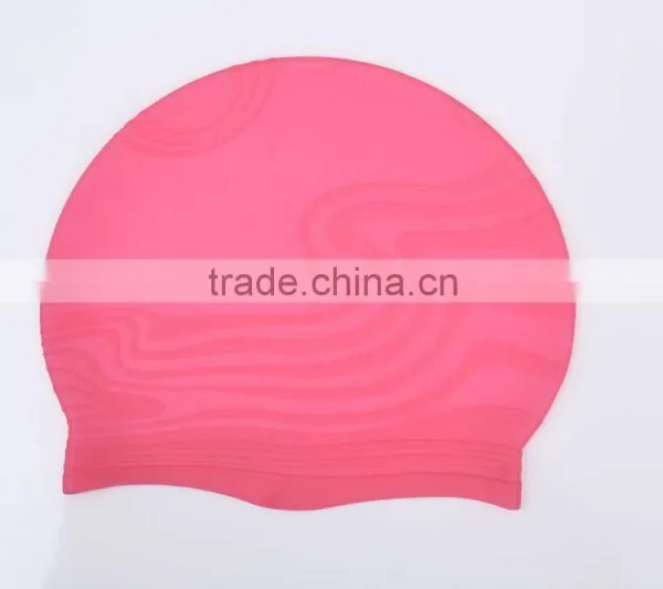 2016 Custom Swim Caps no Minimum Printing 100% Silicone Swimming Cap photo-2