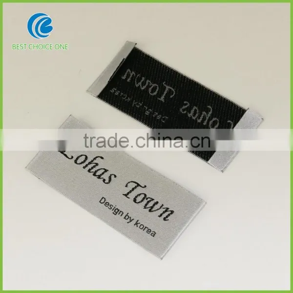 Fabric Woven Printed Clothing Label, 100% Polyester Satin Nylon Garment Care Label, Woven Garment Label photo-6