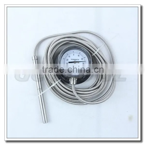 High Quality 2 1/2inch 63mm Dial Stainless Steel Capillary Water Heater Thermometer photo-2