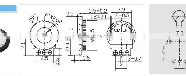 Thumbwheel Driving Rotary POT F-06N photo-2