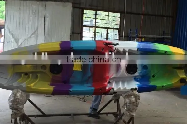 No Inflatale 3 People Sea Kayak Fishing (2 Adult +1 Child),plastic Kayak.sea Kayak,3 Person Kayak