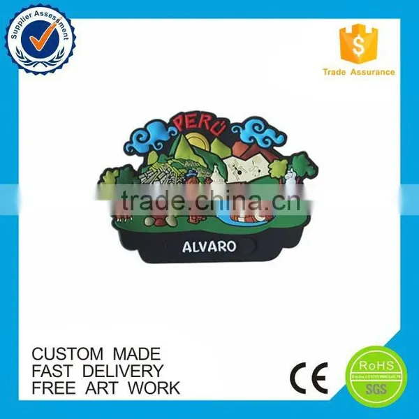 2D Cheap Map Design Souvenir Soft PVC Fridge Magnets photo-5