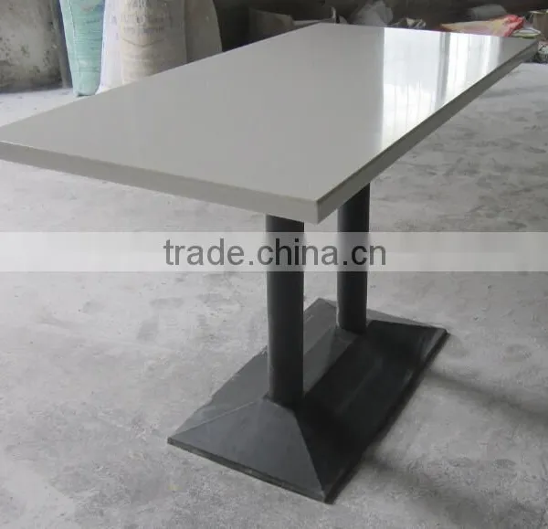 Acrylic Soid Surface Restaurant Dining Tables and Chairs, Artificial Marble Stone Table Top photo-4