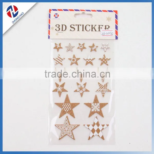 Star Shaped Adhesive Cork Sticker for Decoration photo-2