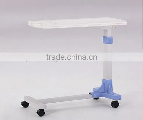 2016 F-33 ABS Hospital Movable Over Bed Table, Hospital Bed Dining Table, Adjustable Over Bed Table