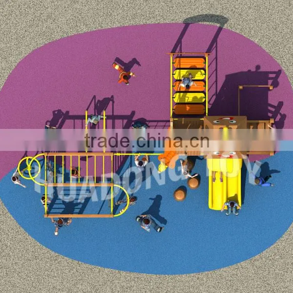 Playschool Outdoor Equipment Playground Wooden Slide for Children photo-3
