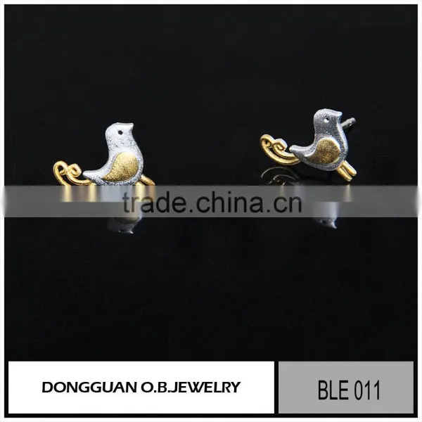 Cheap Price Sterling Silver 18K Gold Plated Stud Earring Designs photo-6