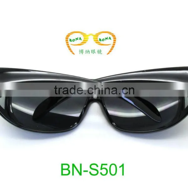 New Design Four Lens Custom Black Polarized Sport Sunglass Night Vision GogglesUV400 photo-3