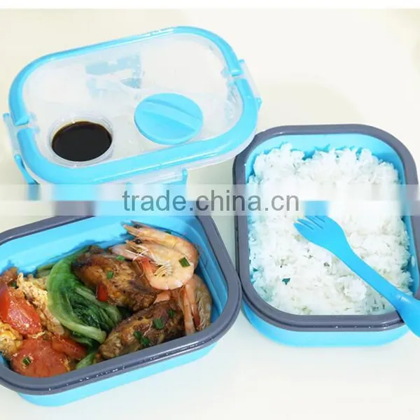 NEW 2016 2 Layer Rectangle Lunch Box Container Eco-friendly Kid Lunchbox photo-2