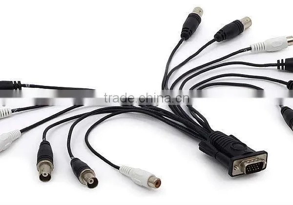 Geovision DVR Card BNC Connector Cable for DVR CCTV Camera