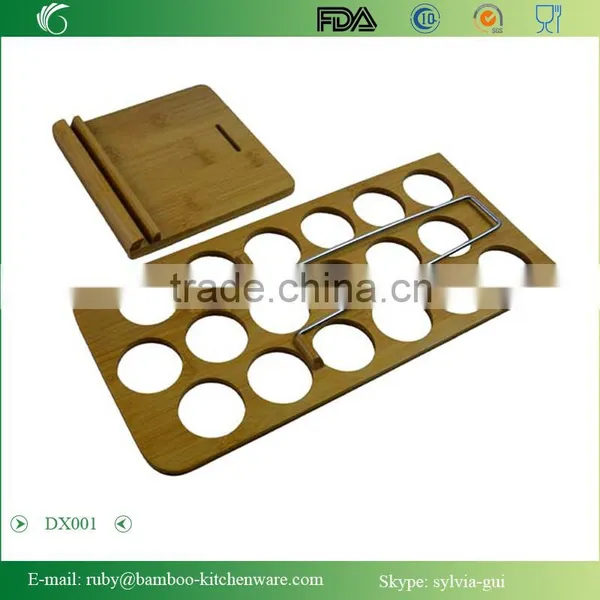 DX001/Bamboo Wooden Spice Jar Shaker Recipe Holder Rack Stand photo-6