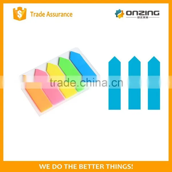 Onzing Good Quality Arrow&strip-type Shaped Sticky Notes With Pet photo-4