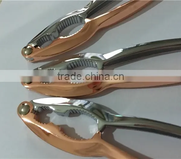 NEW DESIGN ROSE GOLD COLOR AND CHROME COLOR ZINC ALLOY NUTCRACKER photo-3