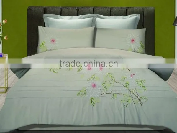High Quality Embroidery Microfiber BedSheet sets
