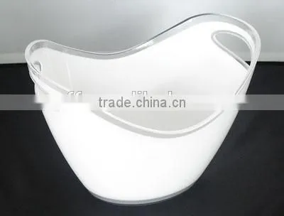 Double Color 3.5L Plastic Acrylic Ice Bucket for Beer Promotion photo-3