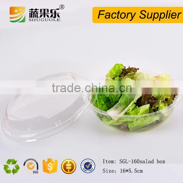 Food Use and Plastic PET Material Take Away Salad Box Fruit Bowl With Lid photo-6